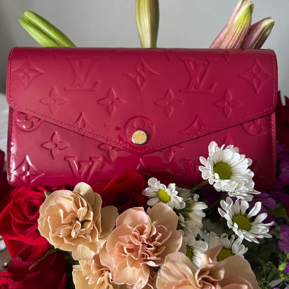 Louis Vuitton Red Verni Wallet